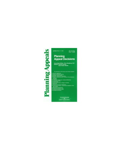 Planning Appeal Decisions: Issues and Bound Volume