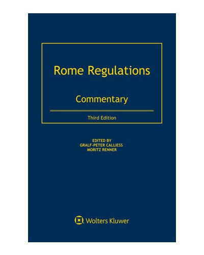 Rome Regulations: Commentary, 3rd Edition