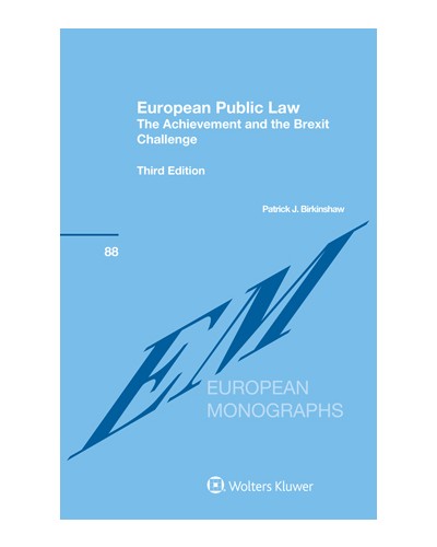 European Public Law: The Achievement and the Challenge, 3rd Edition