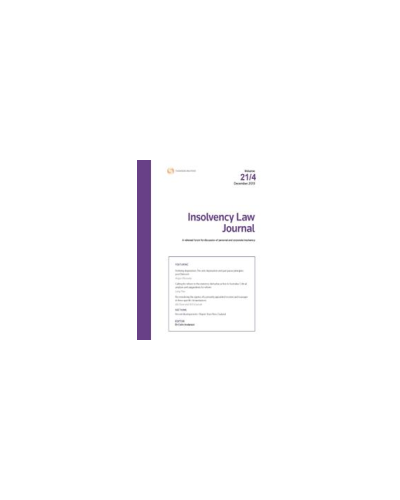 Insolvency Law Journal: Parts Only