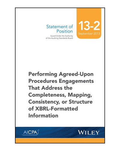 SOP 13-2 Performing Agreed-Upon Procedures Engagements -XBRL-Formatted Information