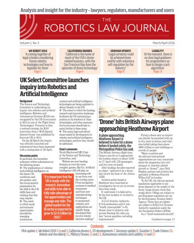 The Robotics Law Journal Digital Subscription