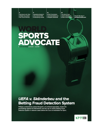 World Sports Advocate: Print + Single-User Online Access