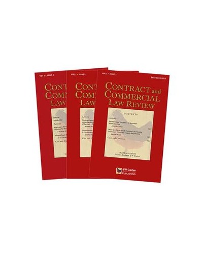Contract and Commercial Law Review (CCLR) Subscription
