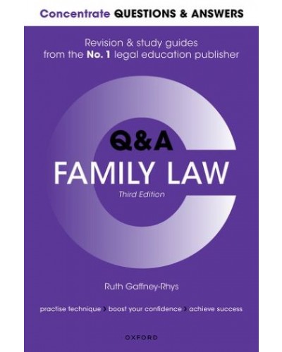 Concentrate Q&A: Family Law, 3rd Edition