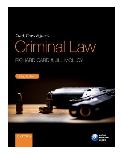Card, Cross & Jones Criminal Law, 22nd Edition
