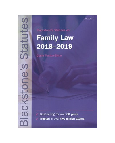 Blackstone's Statutes on Family Law 2018-2019