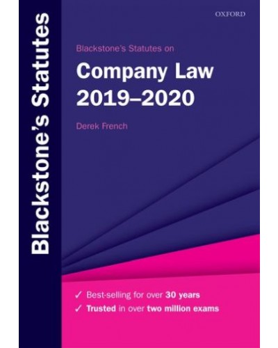 Blackstone's Statutes on Company Law 2019-2020