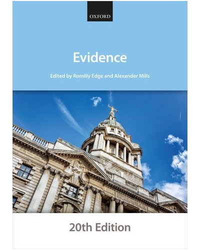 Bar Manual: Evidence 20th Edition