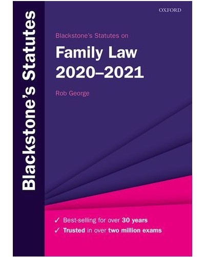 Blackstone's Statutes on Family Law 2020-2021
