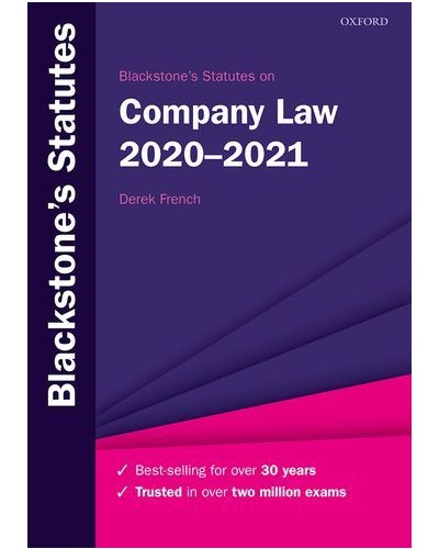 Blackstone's Statutes on Company Law 2020-2021