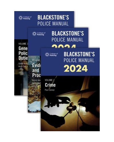 Blackstone's Police Manuals 2024: Three Volume Set