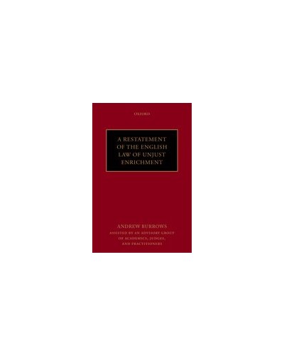 A Restatement of the English Law of Unjust Enrichment