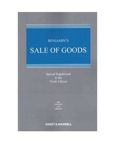 Benjamin's Sale of Goods 9th Edition: Special Supplement