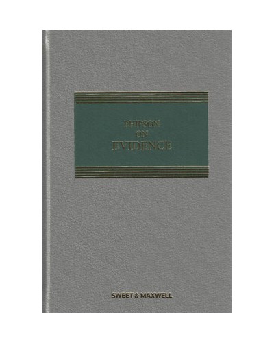 Phipson on Evidence, 18th Edition (Mainwork + 2nd Supplement)