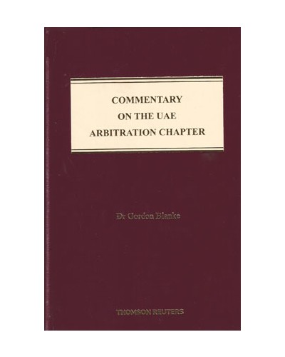 Commentary on the UAE Arbitration Chapter