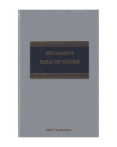 Benjamin's Sale of Goods 10th Edition with 2nd Supplement