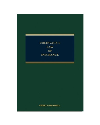 Colinvaux's Law of Insurance, 13th Edition (Mainwork + 1st Supplement)