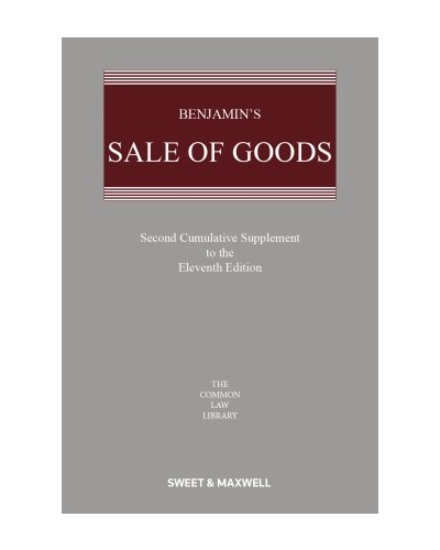 Benjamin's Sale of Goods 11th Edition: 2nd Supplement