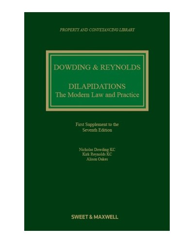 Dilapidations: The Modern Law and Practice (1st Supplement only)