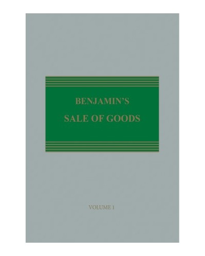 Benjamin's Sale of Goods 12th Edition