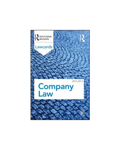 Company Lawcards 2012-2013, 8th Edition