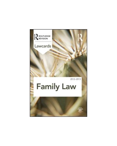 Family Lawcards 2012-2013, 7th Edition