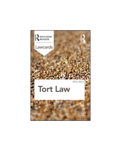 Tort Lawcards 2012-2013, 8th Edition
