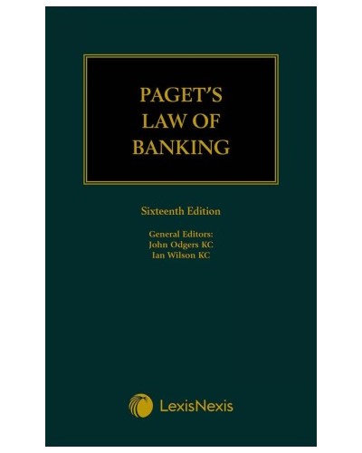 Paget's Law of Banking, 16th Edition