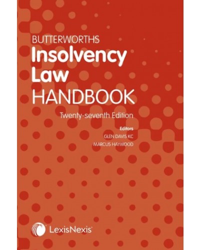 Butterworths Insolvency Law Handbook 2025 27th Edition