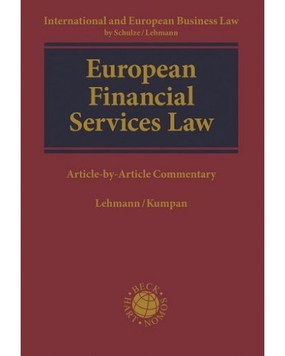 European Financial Services Law: Article-by-Article Commentary