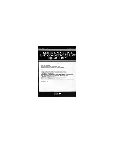 Lloyd's Maritime and Commercial Law Quarterly: Online + Complimentary Print