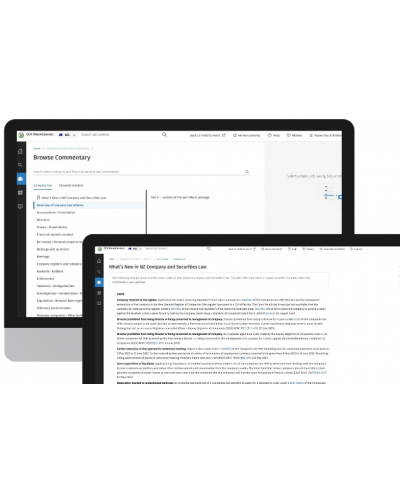 CCH iKnowConnect – New Zealand Company and Financial Markets Law