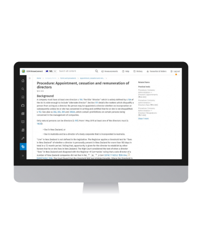 CCH iKnowConnect – New Zealand Company Forms
