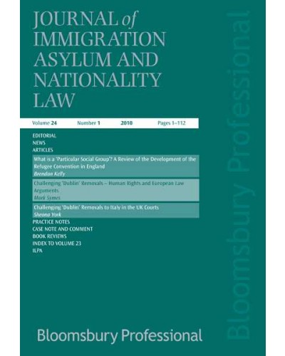 Journal of Immigration, Asylum & Nationality Law
