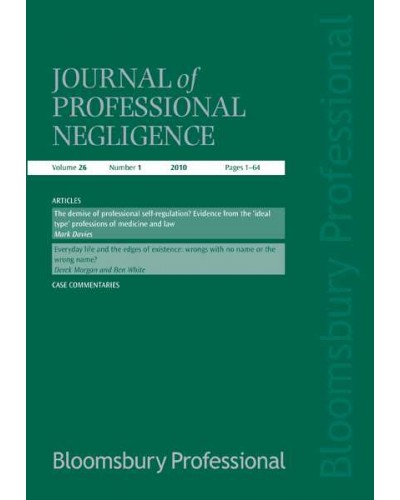 Journal of Professional Negligence