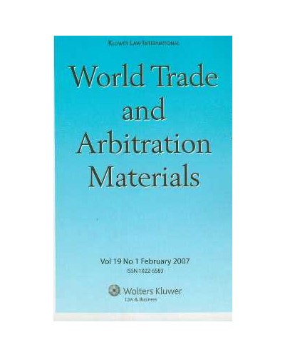 World Trade and Arbitration Materials