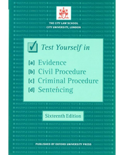 Bar Manual: Test Yourself in Evidence, Civil Procedure, Criminal Procedure and Sentencing 16th Edition