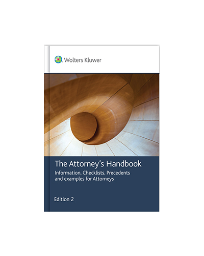 The Attorney's Handbook: Information, Checklists, Precedents and Examples for Attorneys, 2nd Edition