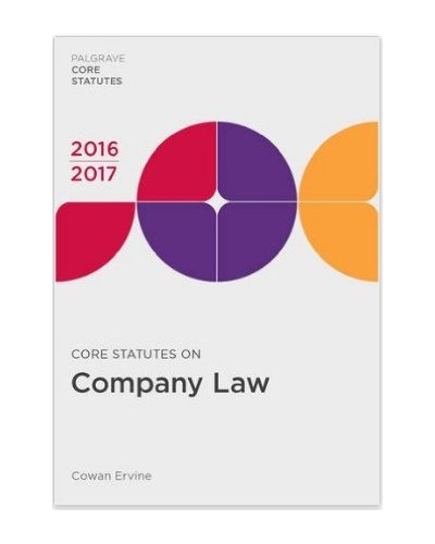 Core Statutes on Company Law 2016-2017