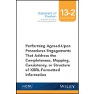 SOP 13-2 Performing Agreed-Upon Procedures Engagements -XBRL-Formatted Information