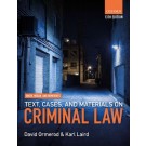 Smith and Hogan's Text, Cases, and Materials on Criminal Law, 13th Edition