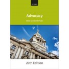 Bar Manual: Advocacy 20th Edition