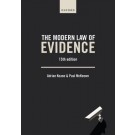 The Modern Law of Evidence, 15th Edition