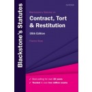 Blackstone's Statutes On Contract, Tort & Restitution, 35th Edition