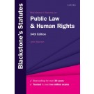 Blackstone's Statutes on Public Law and Human Rights, 34th Edition