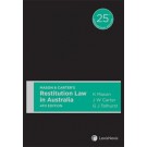 Mason & Carter's Restitution Law in Australia 4th ed