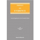 Phipson on Evidence, 20th Edition (2nd Supplement only)