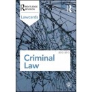 Criminal Lawcards 2012-2013, 8th Edition