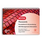 MA1 Management Information (Passcards)